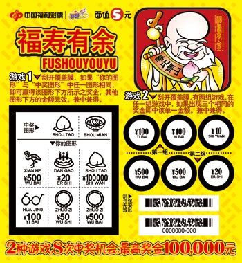 富贵有余刮开后