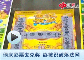 偷来彩票去兑奖  终被识破落法网