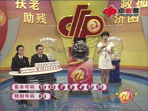 七乐彩第2013089期开奖视频
