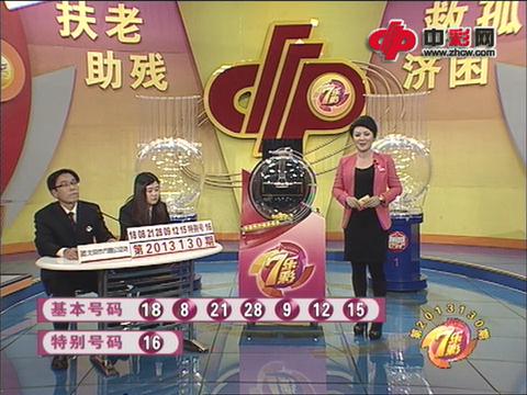 七乐彩第2013130期开奖视频