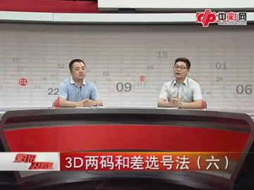 3D两码和差选号法（六）