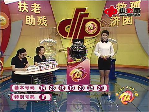 七乐彩第2014083期开奖视频