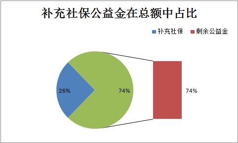 补充社保公益金在总额中占比