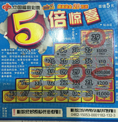 5倍惊喜