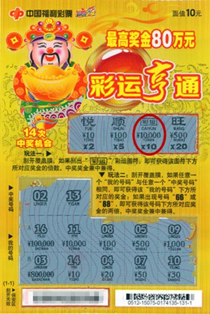 中奖彩票