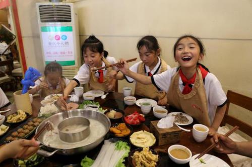 （瞧，我夹的肉）