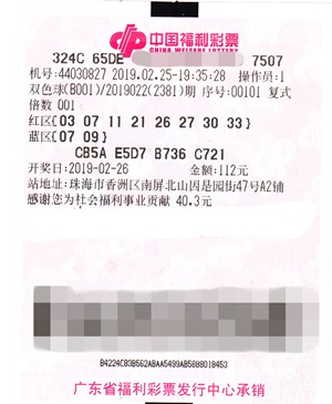 中奖彩票示意图 中奖彩票示意图